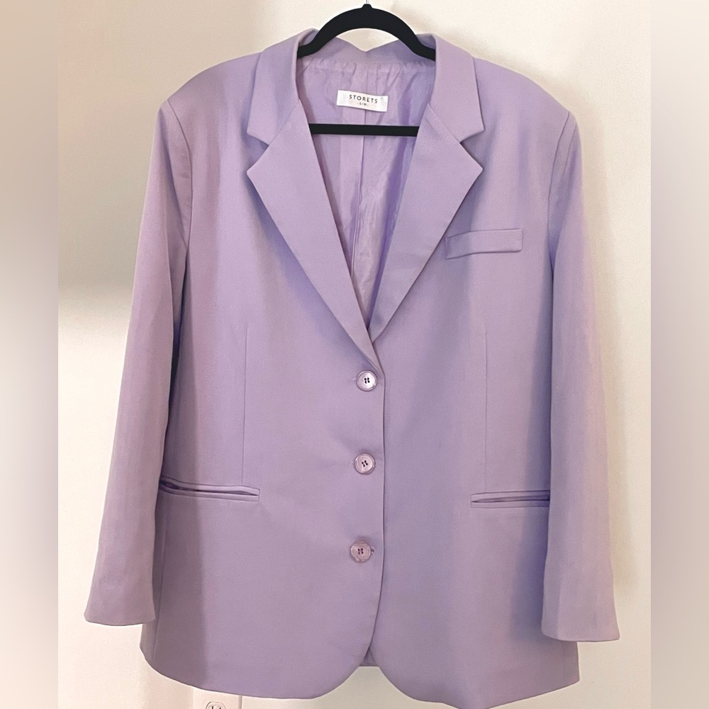 COPY - Storets Oversized Blazer Lavender Purple Lilac